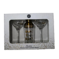 Gold Cocktail Shaker Set with Gold Martini Glasses
